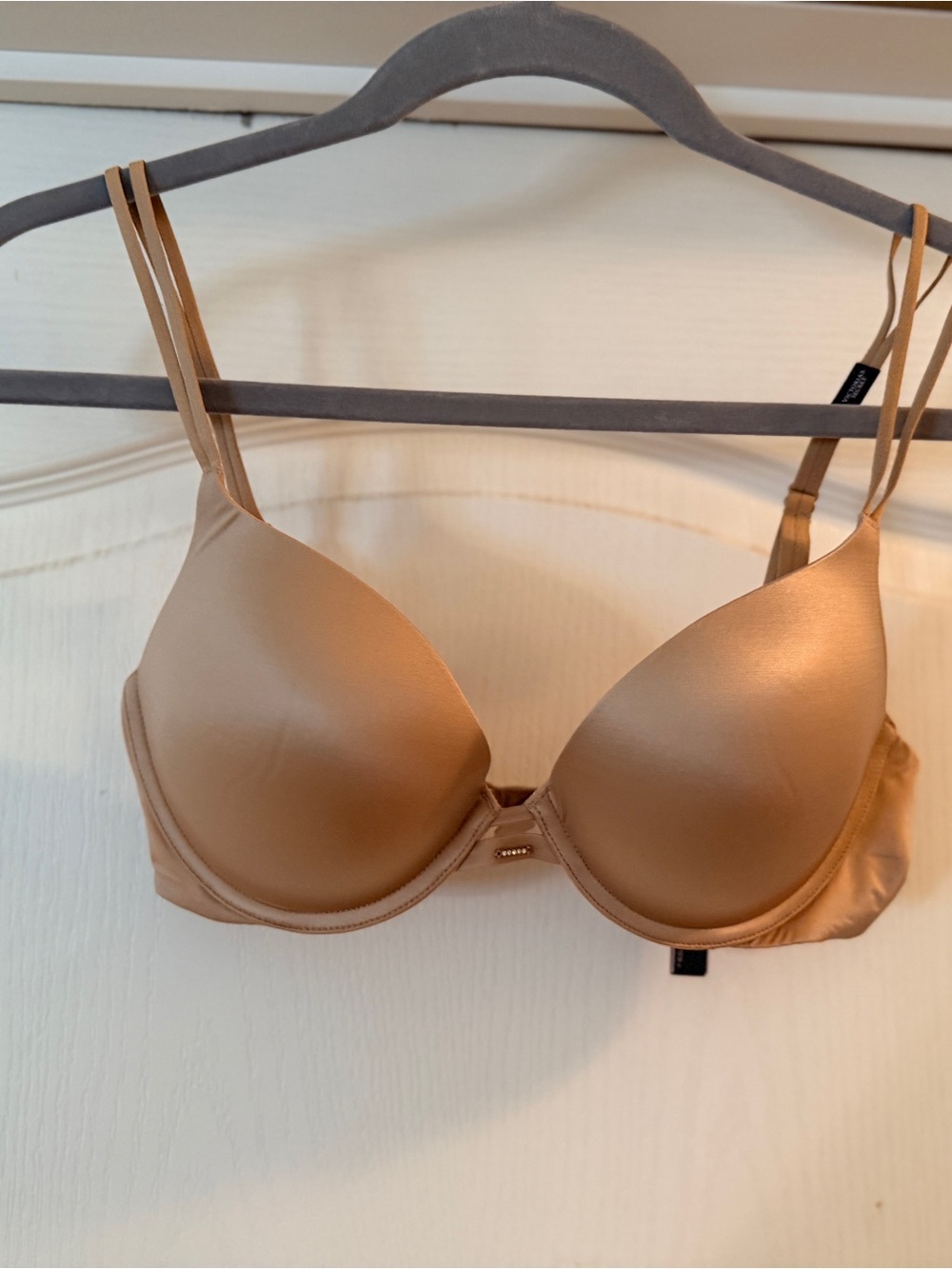 Victoria's Secret Tan Double-Strap Push-Up Bra